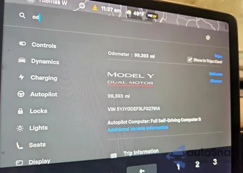 2020 Tesla Model Y из США, поврежденный, VIN 5YJYGDEF3LF027914